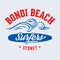 Bondi Beach Surfers Sydney t-shirt design