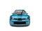 Bondi blue modern touring race car - front view