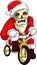 Bone head santa cycling