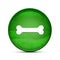 Bone icon on classy splash green round button illustration