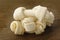 Bone toy for dogs on wooden