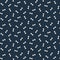 Bone vector blue and white seamless pattern.