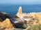 Boneca Bar and restaurant a popular barbecue restaurant set into the cliffs near Carvoeiro in Portugal
