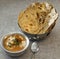 Boneless chicken curry-Tandoor Roti Indian breads