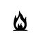 bonfire, balefire, smudge, fireicon. Simple thin line, outline  of Ban icons for UI and UX, website or mobile application