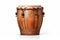 Bongo drum isolated on a white background. Traditional percussion musical instrument of Afro-Cuban and Latin American