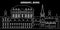 Bonn silhouette skyline. Germany - Bonn vector city, german linear architecture, buildings. Bonn travel illustration