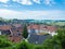 Bonndorf, Germany - May 29th 2022: VIew over the historic village with cloister