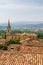 Bonnieux charming old small village and church the Provence region