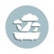 Bonsai badge icon. Simple glyph, flat vector of world religiosity icons for ui and ux, website or mobile application