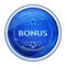 Bonus badge icon futuristic blue round button vector illustration