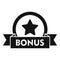 Bonus coin icon, simple style