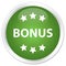 Bonus icon premium soft green round button