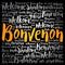 Bonvenon (Welcome in Esperanto) word cloud