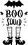 BOO squad lettering illustration