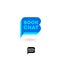 Book chat logo. B letter. Digital library chat. The literary community.