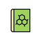 Book, chemistry icon. Simple color with outline vector elements of stinks icons for ui and ux, website or mobile application