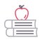 Book colour line vector icon