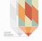 Book cover annual report colorful pencil design vector