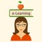 Book e-learning on the head