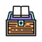 book educate knowledge color icon vector illustration