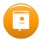 Book encyclopedia icon orange