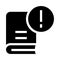 Book error glyphs icon