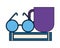 book eyeglasses and coffee cup