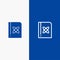 Book, Formula, Physics, Science Line and Glyph Solid icon Blue banner Line and Glyph Solid icon Blue banner