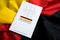 The book of German constitution basic law on flag of federal republic of Germany