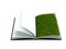 Book with grass