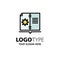 Book, Guide, Hardware, Instruction Business Logo Template. Flat Color