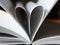 Book heart so close, paper