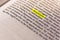 Book Highlighted Word Yellow Fluorescent Marker Paper Old Keyword Skepticism