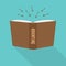 Book icon. Concept of adventure, fiction genre