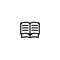 Book icon. Education library symbol