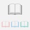 Book icon, read vector, notebook illustration, ebook
