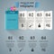 Book infographic. Five origami paper.