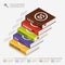 Book infographic Template. Business success concept. Vector