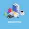 Book Keeping Isometric Composition