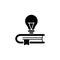 Book, light bulb icon. Simple vector knowledge icons for ui and ux, website or mobile application