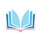 Book logo design icon vector