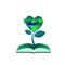 Book Love Heart Tree