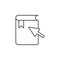 Book mouse cursor icon. Simple element illustration. Book mouse cursor symbol design template. Can be used for web and mobile