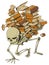 Book Pile Skeleton