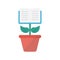 book  plant vector thin  line icon