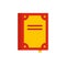 Book publication icon, flat style