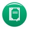 Book publication icon vector green