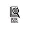 Book reviews service logo template.