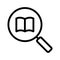 Book search linear icon